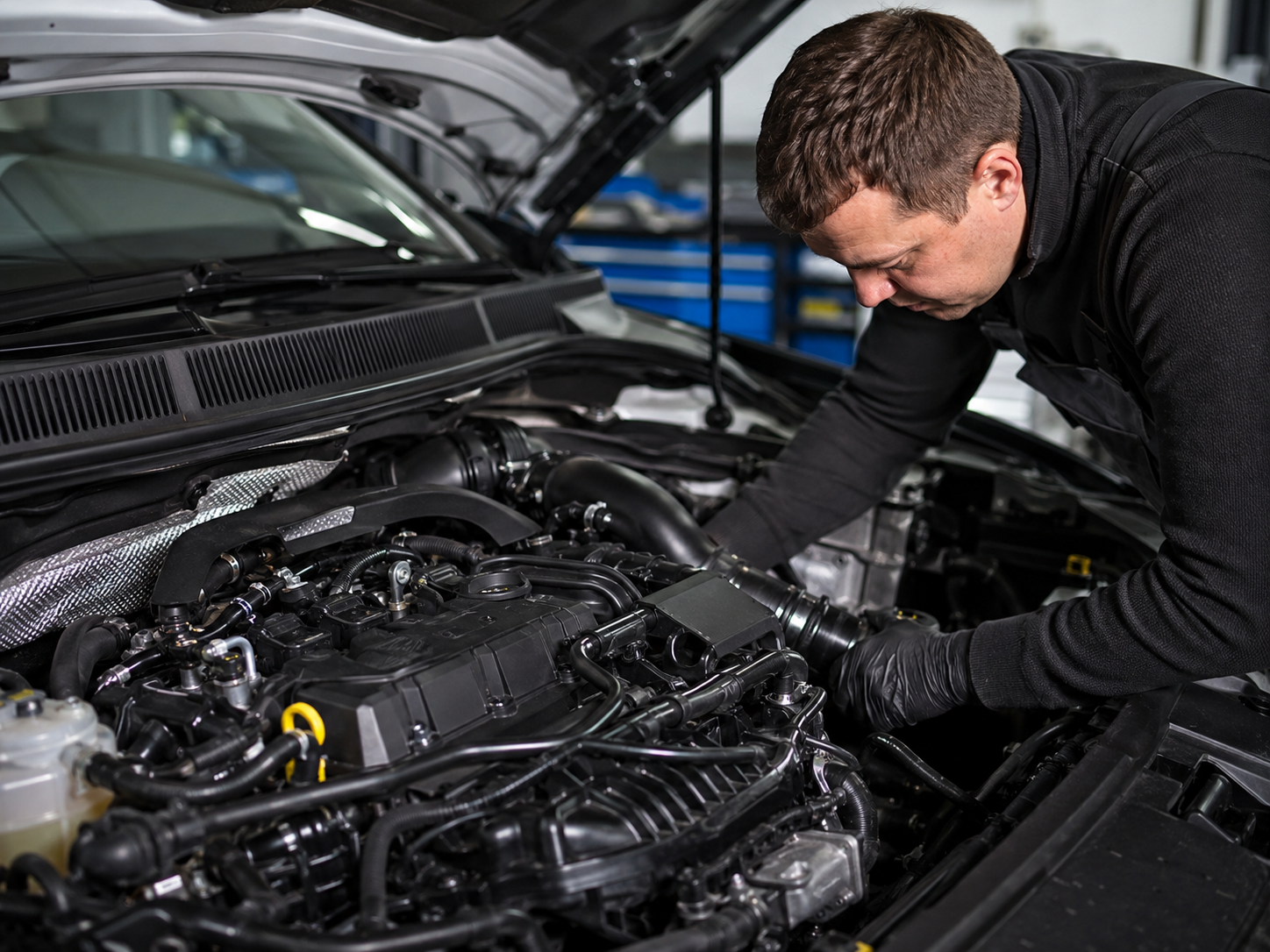 Діагностика двигуна VW Tiguan 2.0 TSI в сервісі