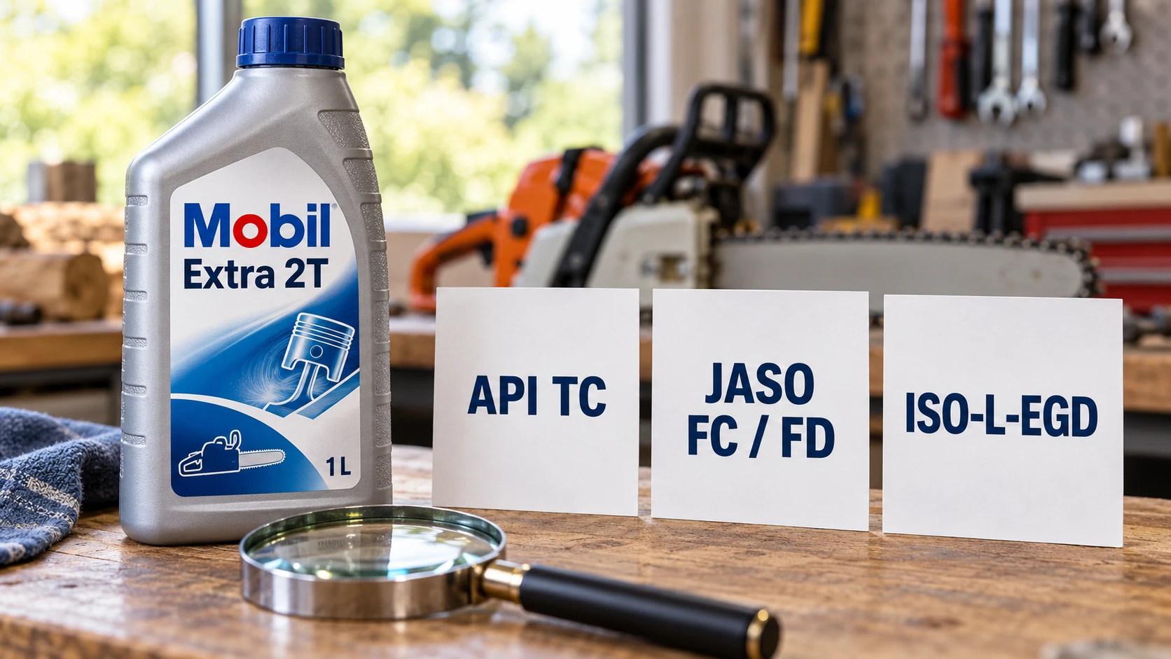 Що означають JASO, API та ISO на каністрі двотактної оливи